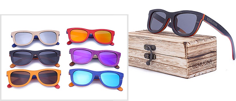 gafas de madera para niños