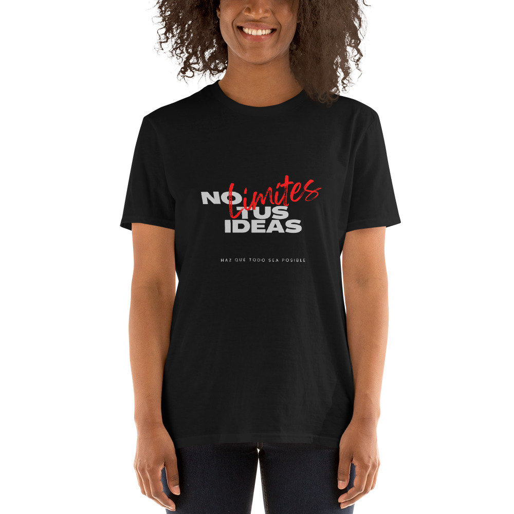 camisetas con frases motivadoras negras mujer