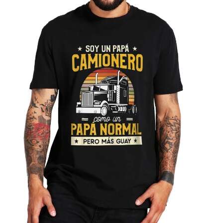 camisetas para camioneros negras divertidas