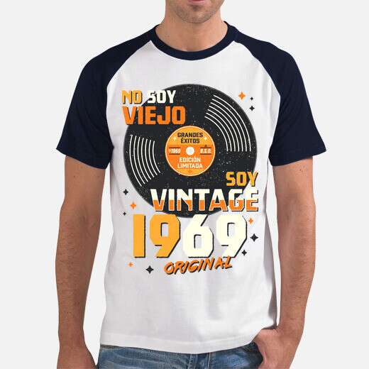camisetas de nacidos en 1969 vintage hombre y mujer