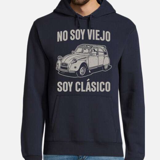 sudaderas con carros vintage hombre con capucha